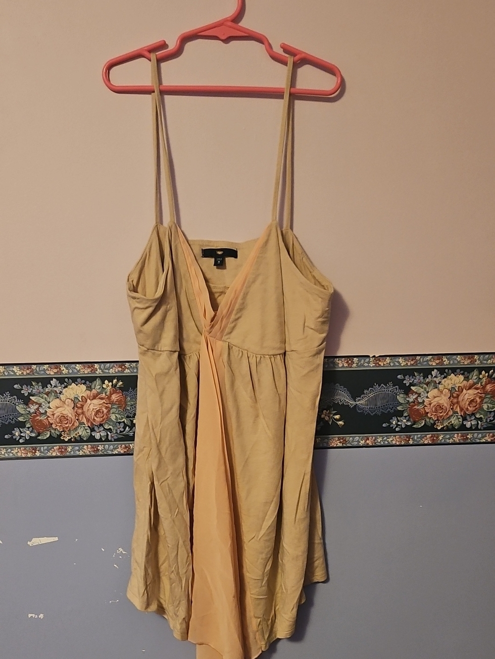Neutral Beige Spaghetti Strap Dress